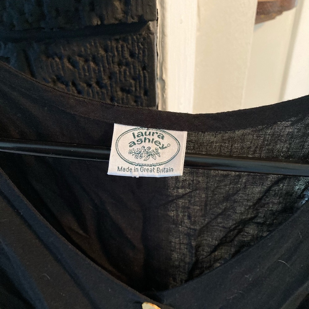 Laura Ashley linen pleated jumper